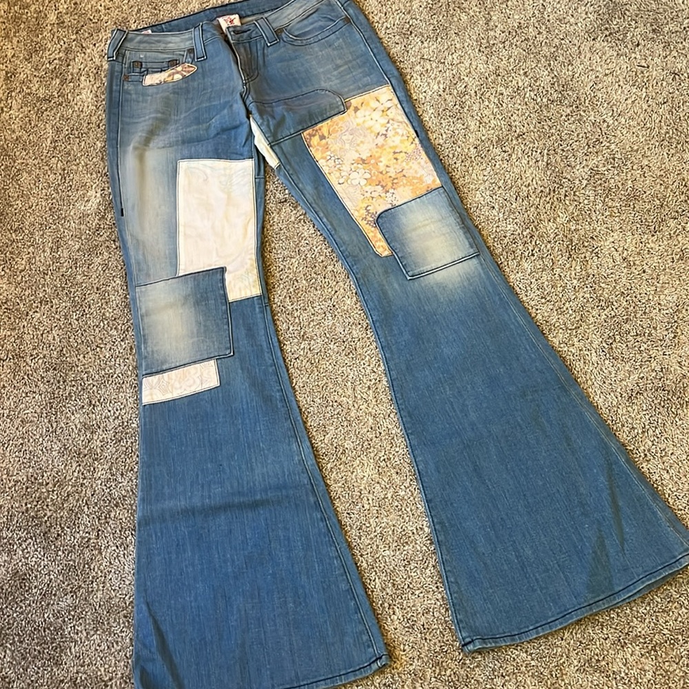 True religion patchwork jeans 30 - image 2